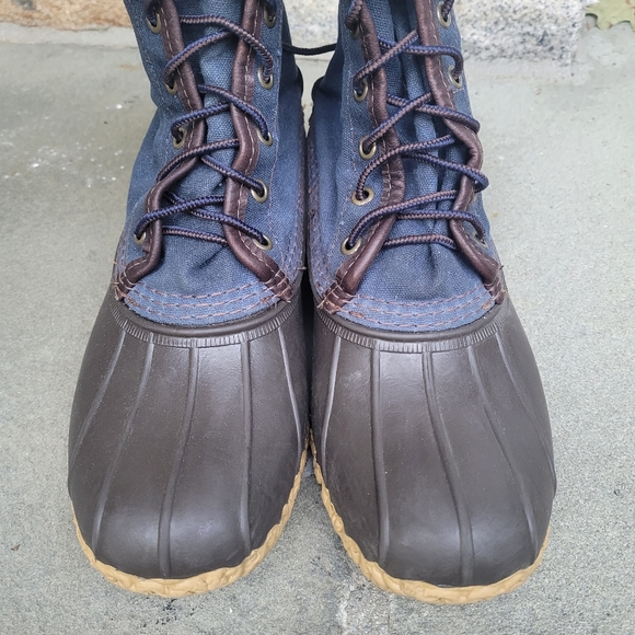 L.L.Bean Waxed Canvas L.L.Bean Signature Duck Boots Hunting Biits - Picture 10 of 16